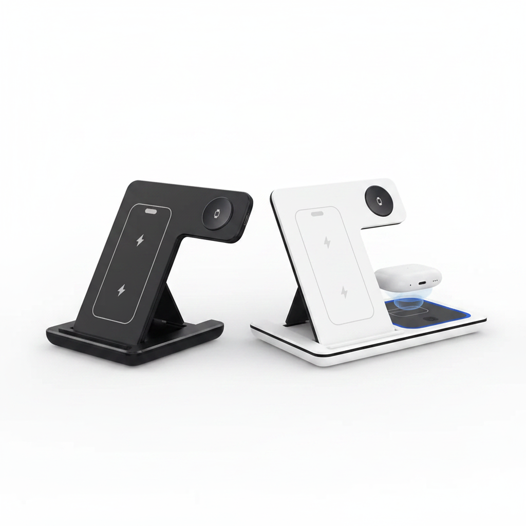 Hero Shot Station Charge 3-en-1 Noir & Blanc