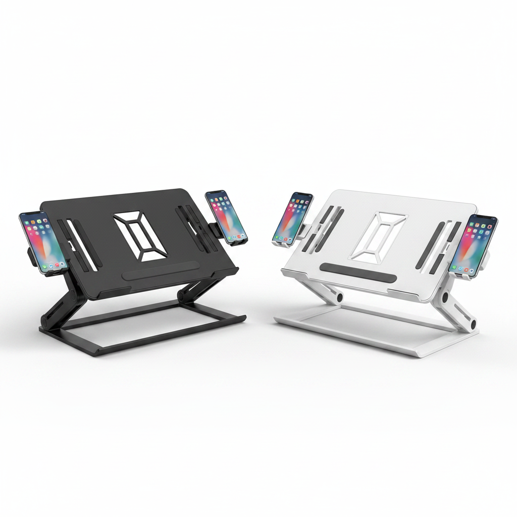 Hero Shot Support Laptop Multifonction Noir & Blanc