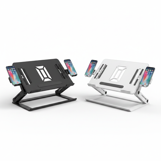 Hero Shot Support Laptop Multifonction Noir & Blanc