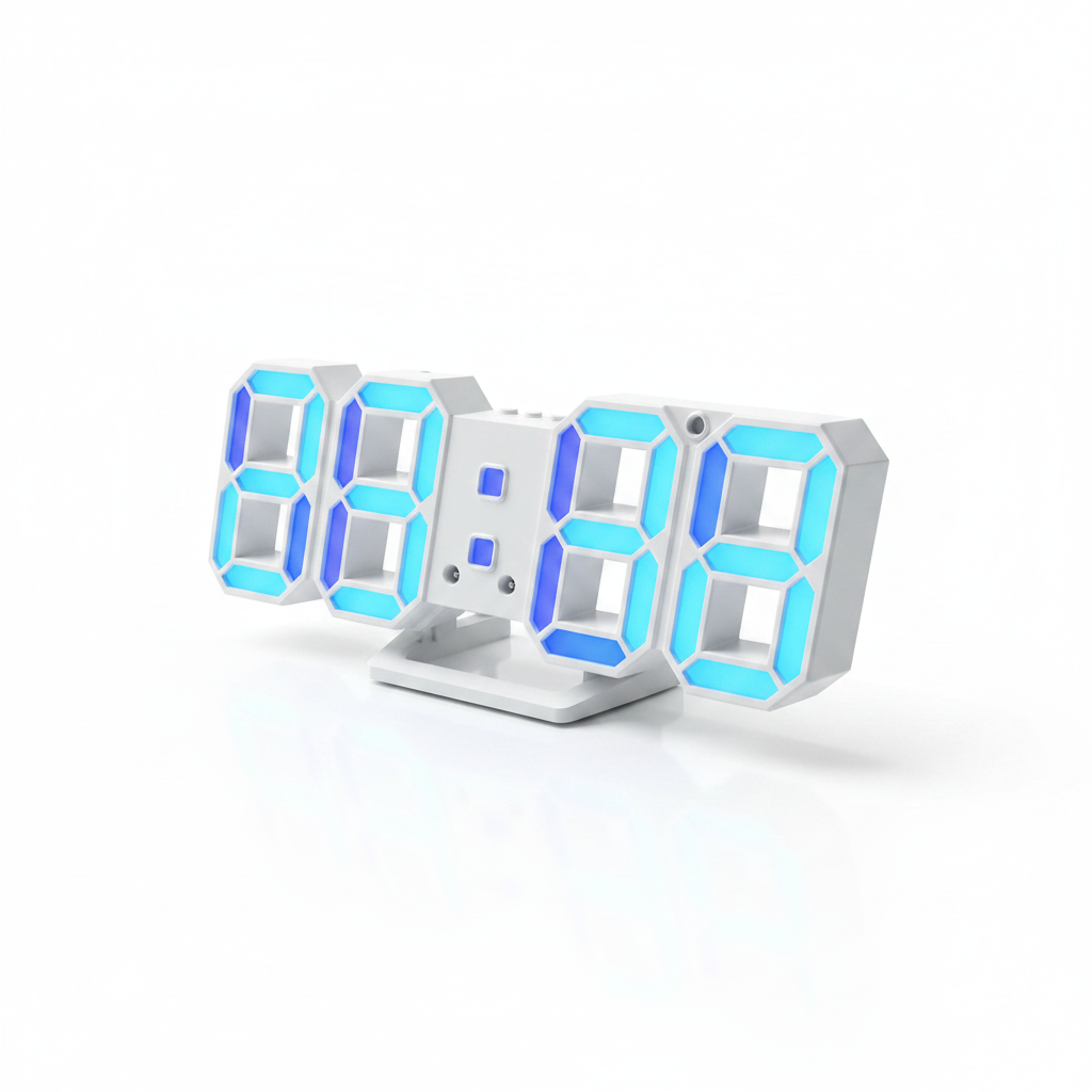 Horloge LED 3D — Hero Shot nexzo