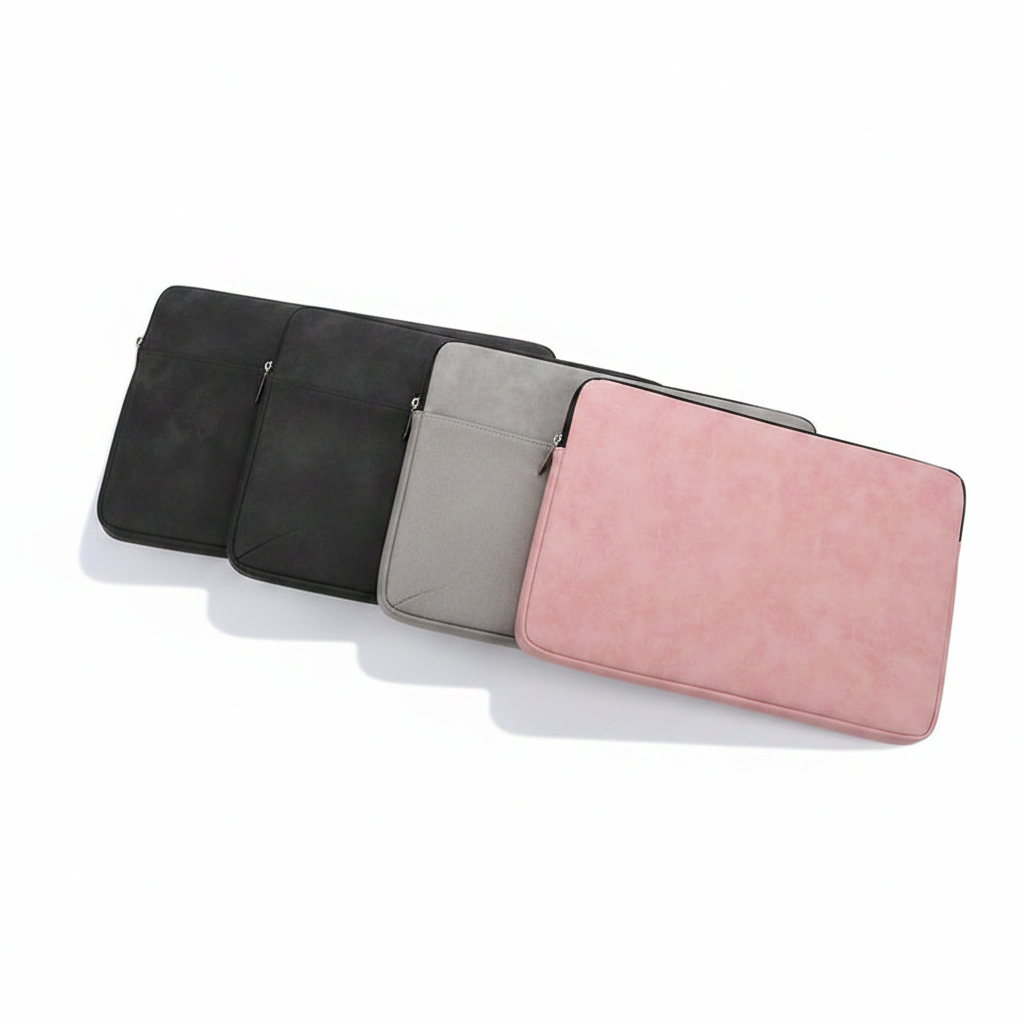 Housse Laptop Plate PU Cuir — Hero Shot