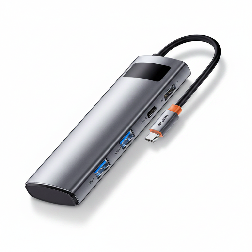 Hub USB-C 7-en-1 Baseus Metal Gleam Hero Shot