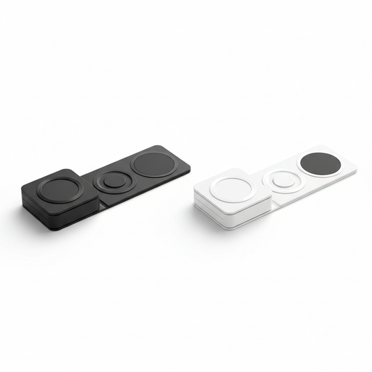 Chargeur sans fil magnétique 3-en-1 pliable Noir et Blanc — nexzo