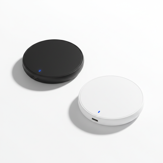 Chargeur sans fil rond 10W Qi Noir et Blanc — nexzo