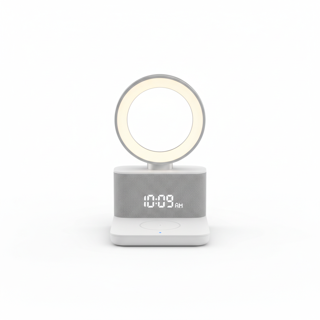 Station de Charge 4-en-1 Lampe de Chevet — Hero Shot