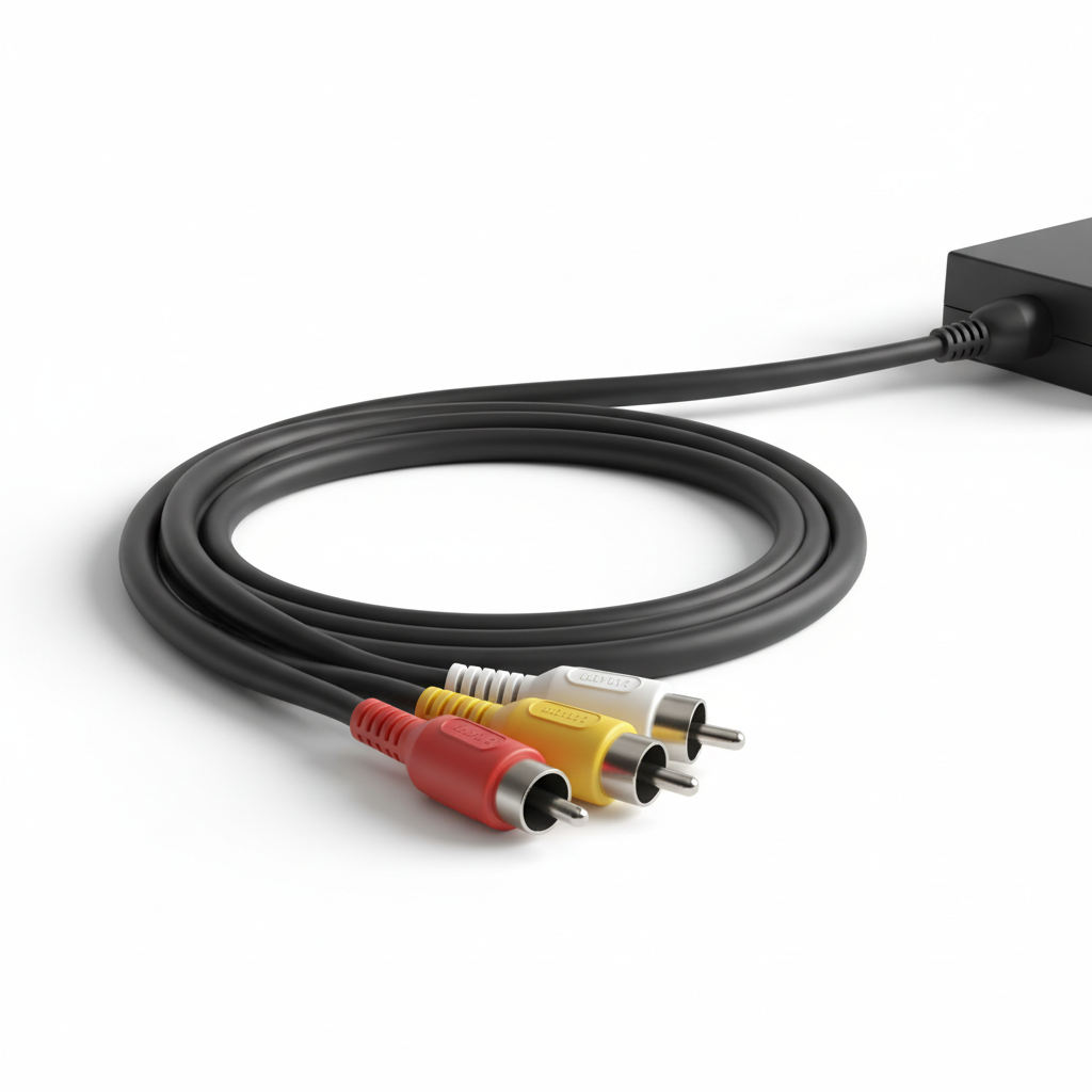 Câble AV composite Nintendo 64 N64 1.8m connecteurs Rouge Blanc Jaune — nexzo