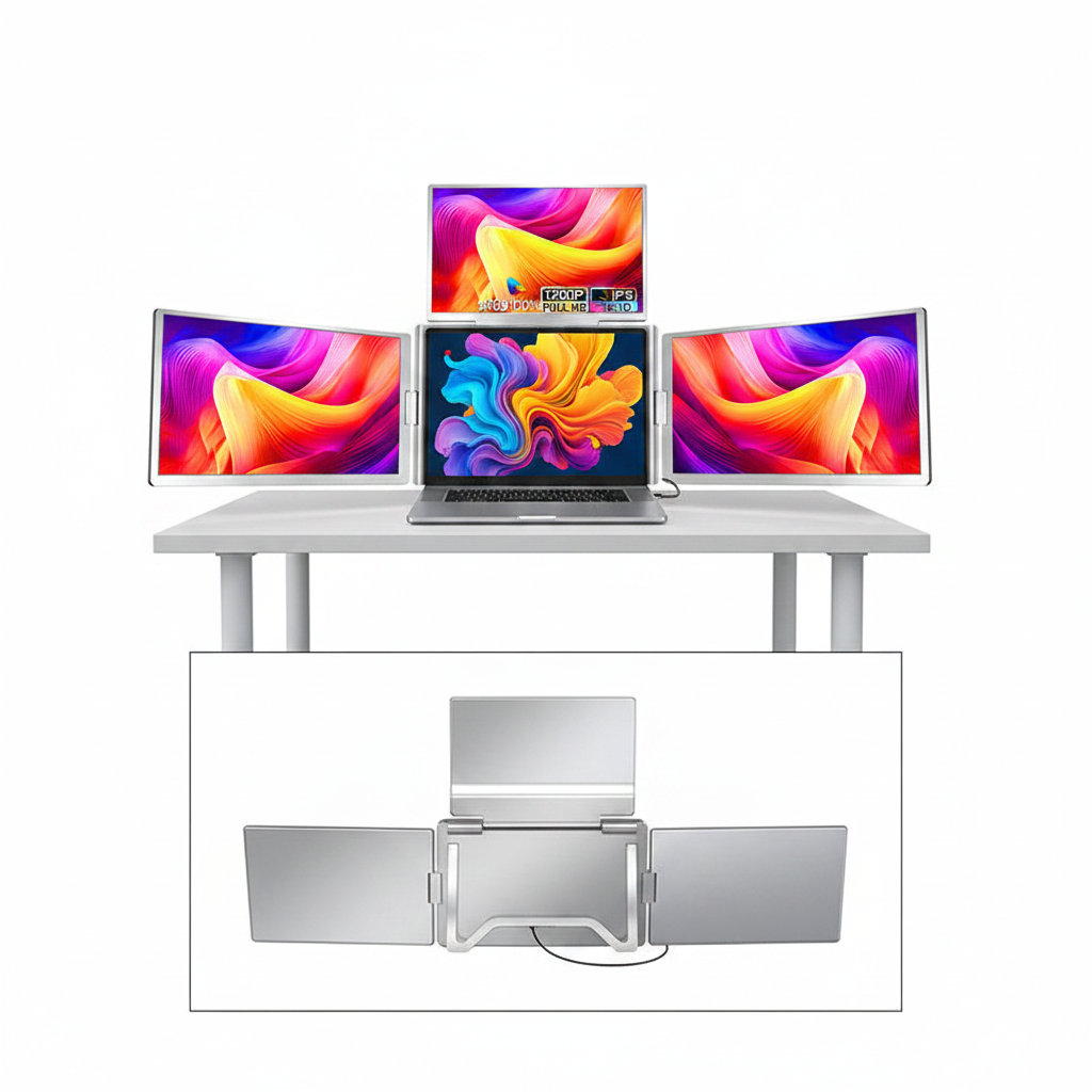 Moniteur Triple Écran S788 — Hero Shot v2