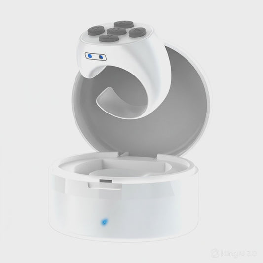 Bague Télécommande Bluetooth — Selfie, Musique & Réseaux Sociaux — Boîtier de Charge Inclus