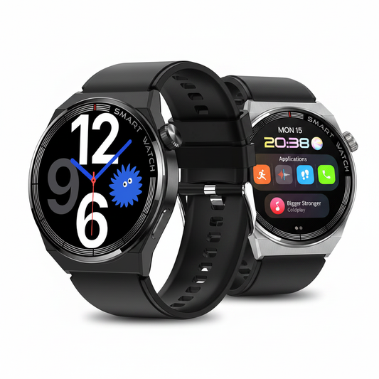 Smartwatch Bluetooth — Noir & Argent