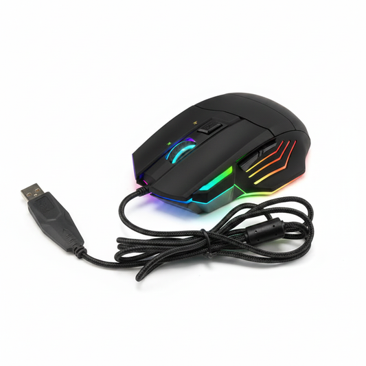 Souris Gaming RGB Noire — Effets lumineux