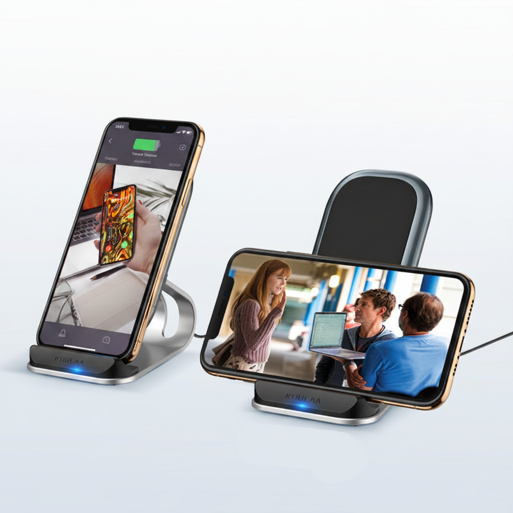 Support Chargeur Sans Fil Qi Vertical Hero Shot