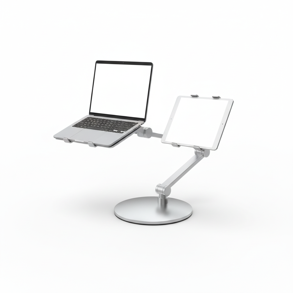 Support Double Bras Laptop & Tablette