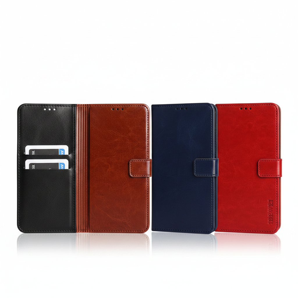 Étui Huawei PU Cuir — Hero Shot 4 coloris